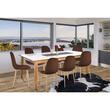 Scaun bucatarie/living, Jumi, Vigo, catifea, metal, maro, 44x52x85 cm