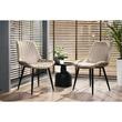 Set 4 scaune bucatarie/living, Jumi, Viva, catifea, metal, bej si negru, 54x61x83 cm
