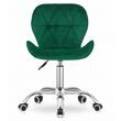 Scaun de birou, Artool, Avola, rotativ, catifea, verde, 53.5x55x72.5-86.5 cm