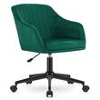 Scaun de birou, Artool, Mink, rotativ, catifea, verde, 61x68x75-86 cm