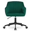 Scaun de birou, Artool, Mink, rotativ, catifea, verde, 61x68x75-86 cm