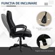 Scaun de birou cu masaj si incarcator USB, rotativ, poliester, negru, max 120 kg, 68.5x72x109-119 cm