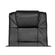 Scaun de birou, directorial, rotativ, piele ecologica, negru, Malatec