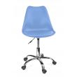 Scaun de birou, rotativ, albastru, 51x78/90 cm 