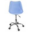 Scaun de birou, rotativ, albastru, 51x78/90 cm 