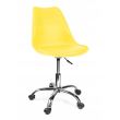 Scaun de birou, rotativ, galben, 51x78/90 cm 