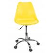 Scaun de birou, rotativ, galben, 51x78/90 cm 