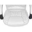 Scaun de birou, rotativ, piele ecologica, alb, Malatec