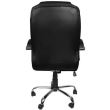 Scaun de birou, rotativ, piele ecologica, negru, Malatec