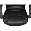 Scaun de birou, rotativ, piele ecologica, negru, Malatec