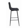 Scaun de bucatarie/bar, Artool, Arceto, catifea, otel, negru, 43.5x32.5x104 cm