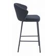 Scaun de bucatarie/bar, Artool, Gatta, catifea, otel, negru, 43.5x36.5x90.5 cm