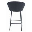 Scaun de bucatarie/bar, Artool, Gatta, catifea, otel, negru, 43.5x36.5x90.5 cm
