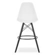 Scaun de bucatarie/bar, Artool, Lamal, PP, lemn, alb si negru, 54x55x107.5 cm