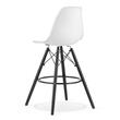 Scaun de bucatarie/bar, Artool, Lamal, PP, lemn, alb si negru, 54x55x107.5 cm