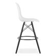 Scaun de bucatarie/bar, Artool, Lamal, PP, lemn, alb si negru, 54x55x107.5 cm