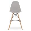 Scaun de bucatarie/bar, Artool, Lamal, PP, lemn, gri si natur, 54x55x107.5 cm