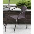 Scaun gradina/bistro, Jumi, metal, ratan, maro, 53x60x73 cm