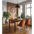Scaun bucatarie/living, Artool, Inca, catifea aramie, picioare metal auriu, 49x55x78 cm