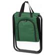 Scaun pliabil, gradina, camping, pescuit, cu geanta termoizolanta, verde, max 150 kg, 32x27x34 cm, Strend Pro