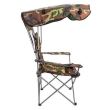 Scaun pliabil gradina, camping, pescuit, cu parasolar, camuflaj, max 120 kg, 92x130 cm, Malatec 