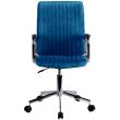 Scaun rotativ, velur, albastru, max 120 kg, 51x61x92/102 cm
