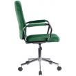 Scaun rotativ, velur, verde, max 120 kg, 51x61x92/102 cm