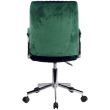 Scaun rotativ, velur, verde, max 120 kg, 51x61x92/102 cm