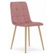 Set 4 scaune stil scandinav, Artool, Kara, catifea, lemn, roz, 44.5x50.5x87 cm