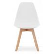 Scaun stil scandinav, Artool, Kito, PP, lemn, alb, 46x54.5x80 cm