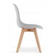 Scaun stil scandinav, Artool, Kito, PP, lemn, gri, 46x54.5x80 cm