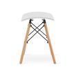 Scaun stil scandinav, Artool, Korfu, fara spatar, PP, lemn, alb, 47.5x36x46.5 cm