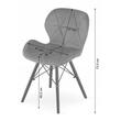 Scaun stil scandinav, Artool, Lago Velvet, catifea, lemn, negru, 47x36x73.5 cm