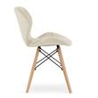 Set 4 scaune stil scandinav, Artool, Lago, catifea, lemn, bej, 47x52x74 cm