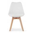 Scaun stil scandinav, Artool, Mark, PP, lemn, alb, 49x43x82 cm