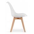 Scaun stil scandinav, Artool, Mark, PP, lemn, alb, 49x43x82 cm