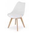 Scaun stil scandinav, Artool, Mark, PP, lemn, alb, 49x43x82 cm