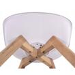 Scaun stil scandinav, Artool, Mark, PP, lemn, alb, 49x43x82 cm