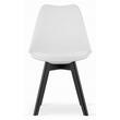 Scaun stil scandinav, Artool, Mark, PP, lemn, alb si negru, 49x55.5x82.5 cm