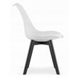 Scaun stil scandinav, Artool, Mark, PP, lemn, alb si negru, 49x55.5x82.5 cm