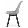 Scaun stil scandinav, Artool, Mark, PP, lemn, gri si negru, 49x55.5x82.5 cm