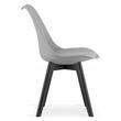 Scaun stil scandinav, Artool, Mark, PP, lemn, gri si negru, 49x55.5x82.5 cm