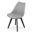 Scaun stil scandinav, Artool, Mark, PP, lemn, gri si negru, 49x55.5x82.5 cm