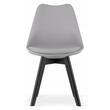 Scaun stil scandinav, Artool, Mark, PP, lemn, gri si negru, 49x55.5x82.5 cm