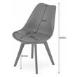 Scaun stil scandinav, Artool, Mark, PP, lemn, negru, 49x55.5x82.5 cm