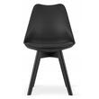 Scaun stil scandinav, Artool, Mark, PP, lemn, negru, 49x55.5x82.5 cm