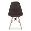 Scaune stil scandinav, set 4 buc, Artool, Osaka, PP, lemn, cafeniu, 46x54x81 cm
