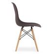 Scaune stil scandinav, set 4 buc, Artool, Osaka, PP, lemn, cafeniu, 46x54x81 cm