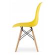 Scaun stil scandinav, Artool, Osaka, PP, lemn, galben, 46x54x81 cm