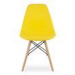 Scaun stil scandinav, Artool, Osaka, PP, lemn, galben, 46x54x81 cm